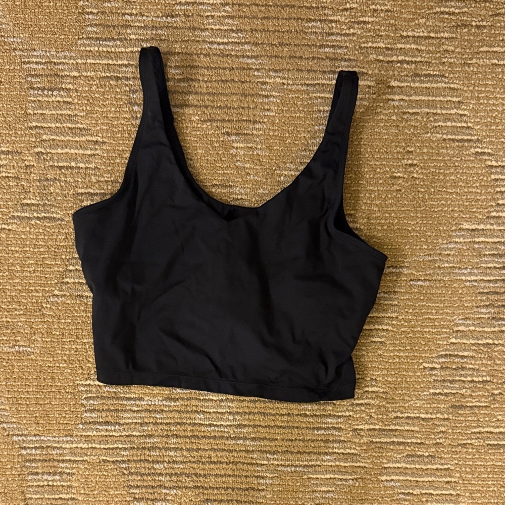 Athletic top with built in bra